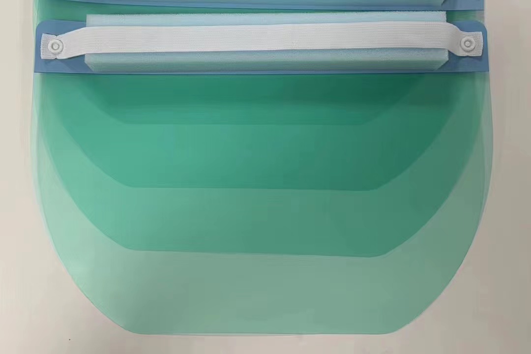 Anti-virus transparent double side anti-fog APET face shield